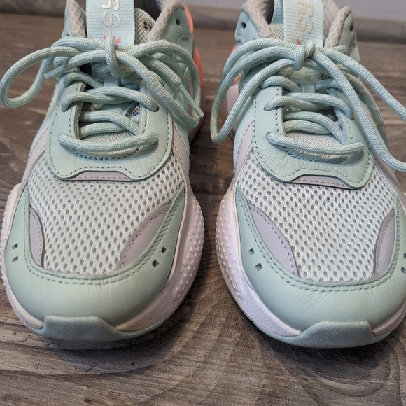 Puma RS-X women's running athletic shoes mint green pink Sz 7 - Picture 3 of 8